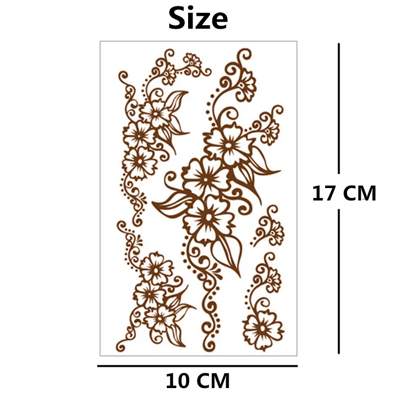 SHNAPIGN Сексуальная Бронзовая кружевная временная татуировка боди арт рука флэш тату наклейка s 17*10 см Водонепроницаемая поддельная хна безболезненная наклейка