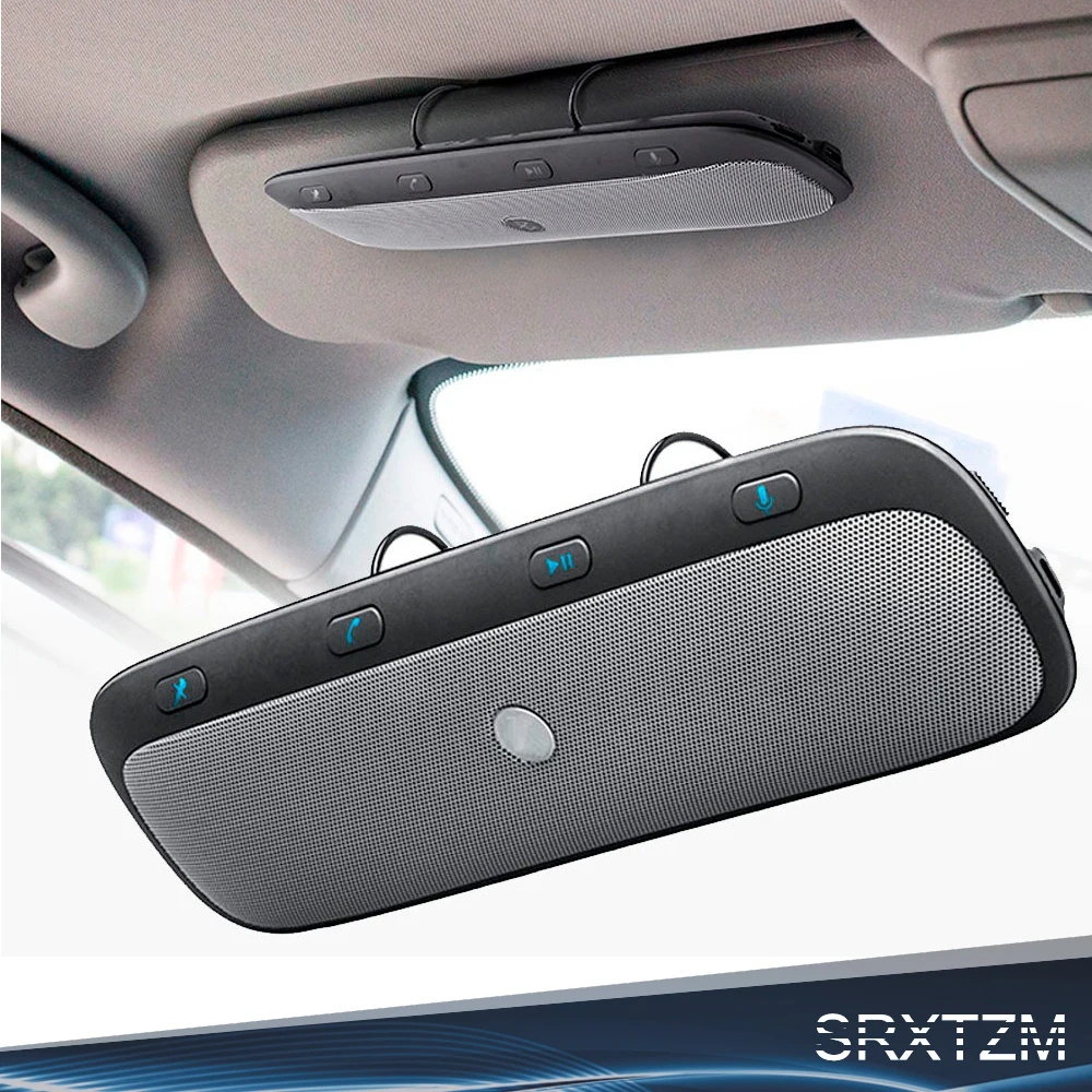 

Sunvisor Wireless Bluetooth Handsfree Car Kit Speakerphone Audio Music Speaker for iPhone Samsung Smartphones Bluetooth Speaker