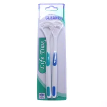 

2 PCS Oral Hygiene Care Tongue scraper Brush tongue Cleaner Fresh breath Make Oral Hygiene Toothbrush Tools performance
