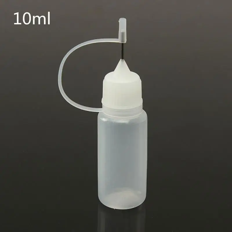 5 шт./компл. 10 мл пустые Пластик бутылка с металлической иглой для хранения жидкими растворителями светильник масла