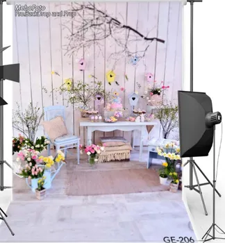 

150X220cm Vinyl happy easter Photography Background Backdrop For Newborn Flower backdrop props free shipping