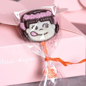 

Lollipop bags self adhesive small cute plastic cookie bags packaging for baby shower children's day wedding party supplies