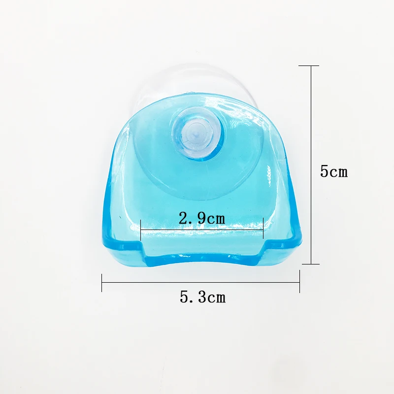 1 шт. прозрачный синий пластиковый держатель для бритвы на супер присоске, держатель для бритвы на присоске для хранения бритвы, Рекламный Крючок для бритвы