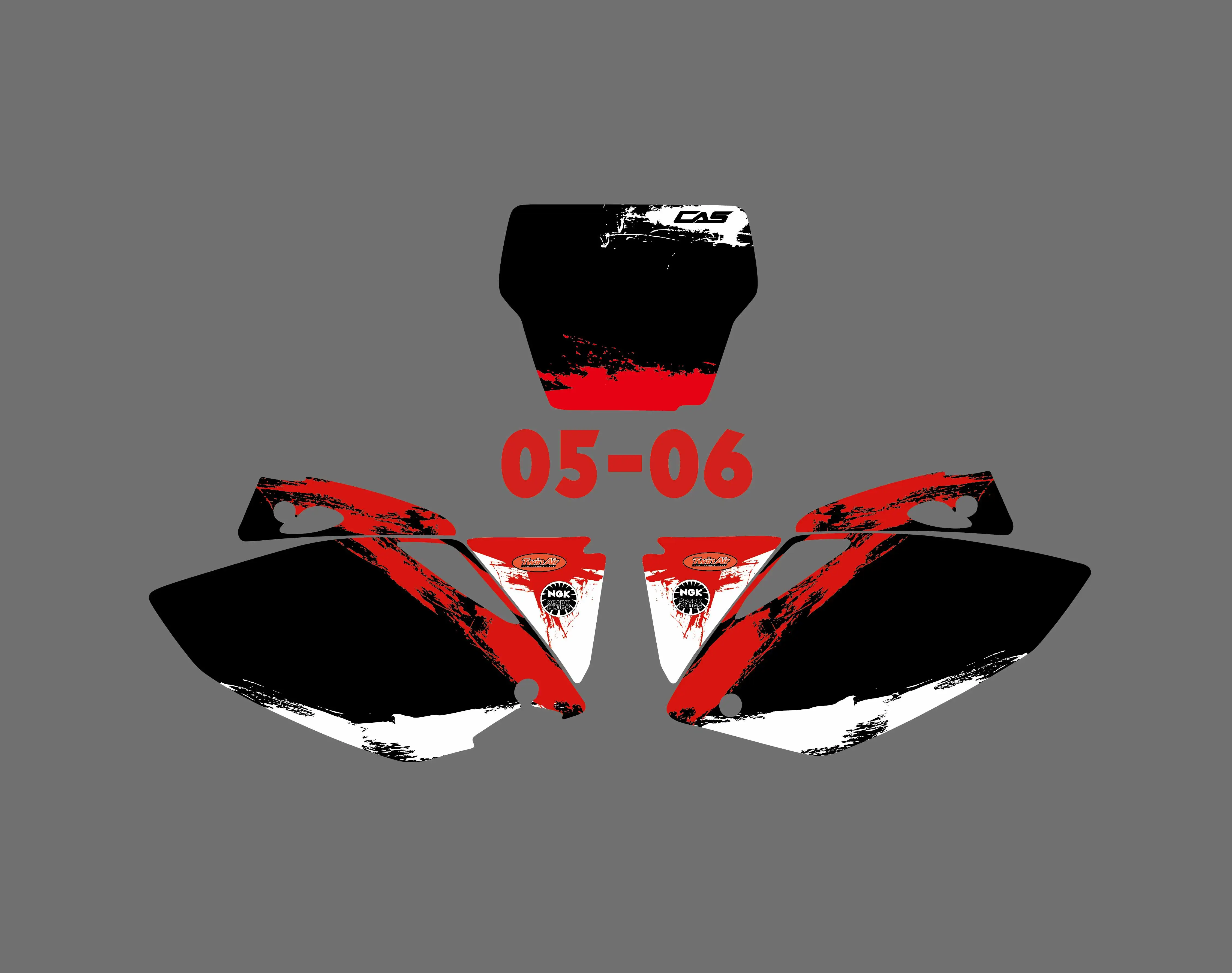 Графика и фоны наклейки Наборы для Honda CRF450 CRF450R 2005 2006 CRF 450 450R R|sticker kit|crf 450decal kit |