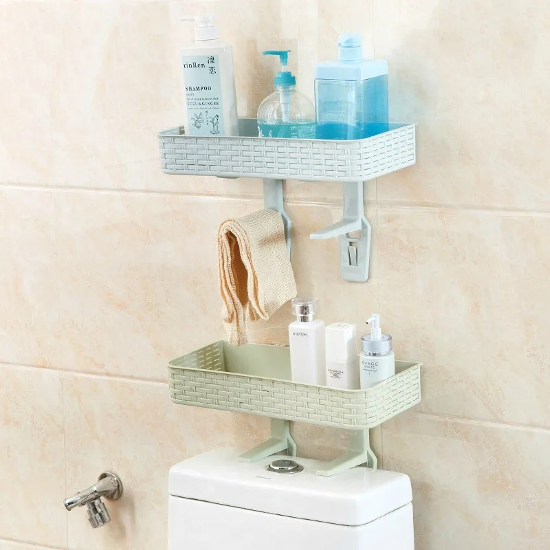 Bathroom Racks Kitchen Holder Toilets Storage Rack 4 Colors Colorful Wall Mounted Useful Bathroom Shelves