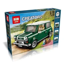 2016 New LEPIN 21002 1108Pcs City Creator MINI Cooper Model Building Kits Minifigure Block Bricks Compatible Children Toys 10242
