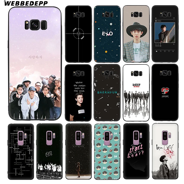 WEBBEDEPP Sehun Chanyeol EXO Мягкий ТПУ силиконовый чехол для Samsung Galaxy S10 S10e S9 S8 Plus S7 S6 Edge &amp J6 |