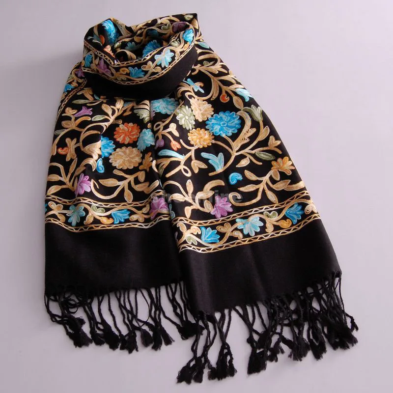 12 видов конструкций, высокое качество, этническая вышивка, шерсть, шелк, шаль, винтажная шаль, качественный длинный шарф, светильник, теплый зимний шарф