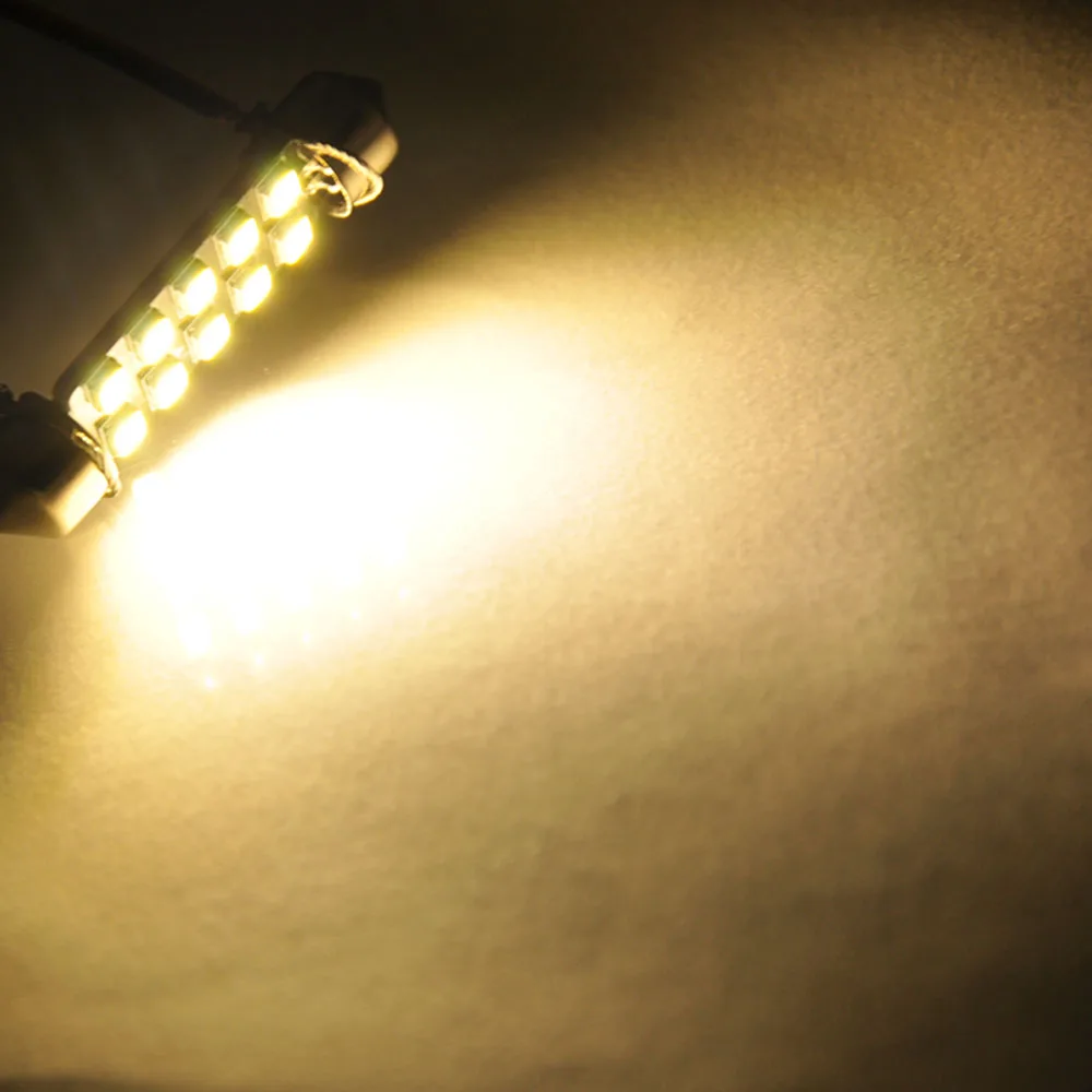 2 шт. гирлянда 32 мм 39 мм 41 мм 2835 8 10 светодиодный SMD интерьерная лампа для чтения теплая белая лампа купольная лампа