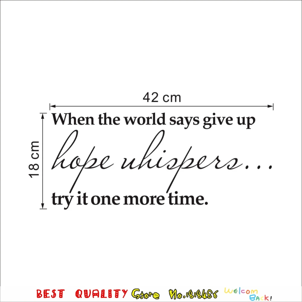 Essayer Encore Une Source D Inspiration De Temps Citation Mots Stickers Muraux Accueil Room Decor Sticker Papier Artisanat Sante Autocollant Livre Magasin Art Aliexpress