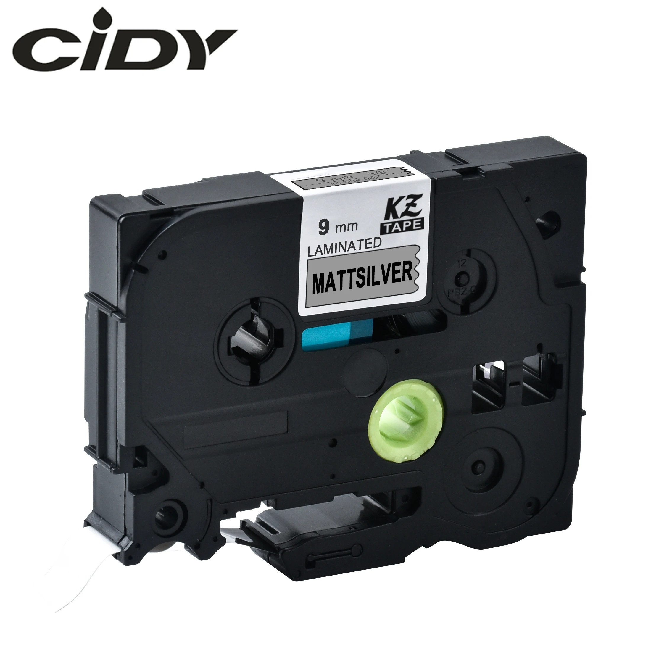 CIDY Tze-M921 Tz-M921 black on mattesilver Laminated Compatible P touch 9mm tze M921 tz Label Tape Cassette Cartridge | Компьютеры и