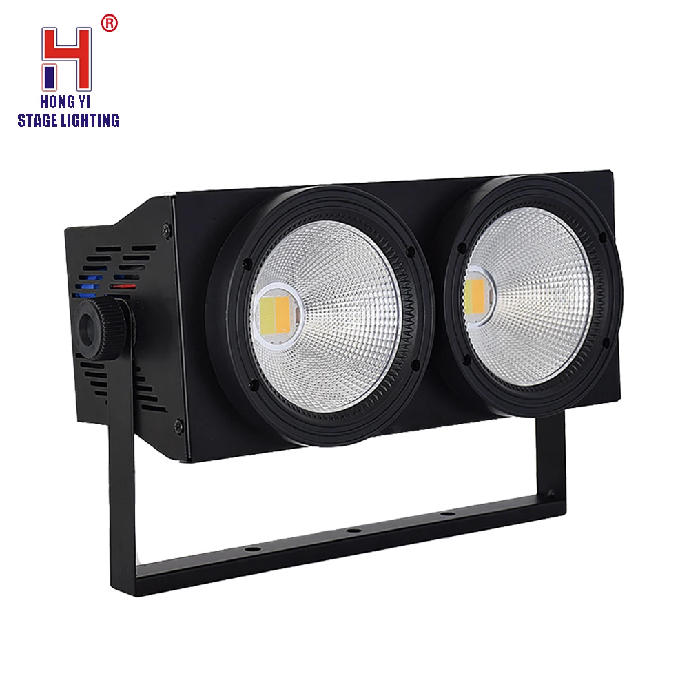 

COB 2x100W Wash Par Lights Super Bright LED White+Warm White 2in1 DMX512 LED Par Light DJ Disco Party Stage Light