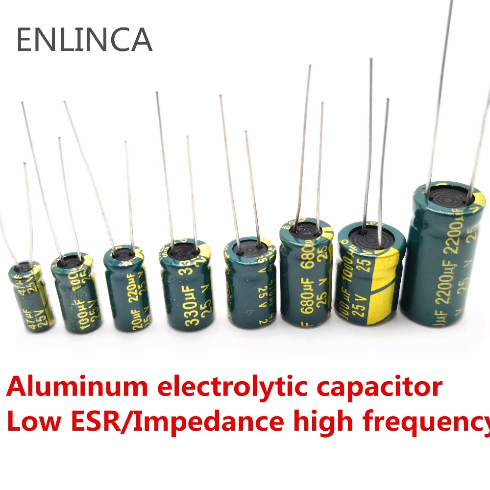 5-20pcs 10V 16V 25V 35V 50V Low ESR high frequency aluminum capacitor 2.2uf 4.7uf 6.8uf 10uf 22uf 33uf 68uf 82uf 120uf 150uf