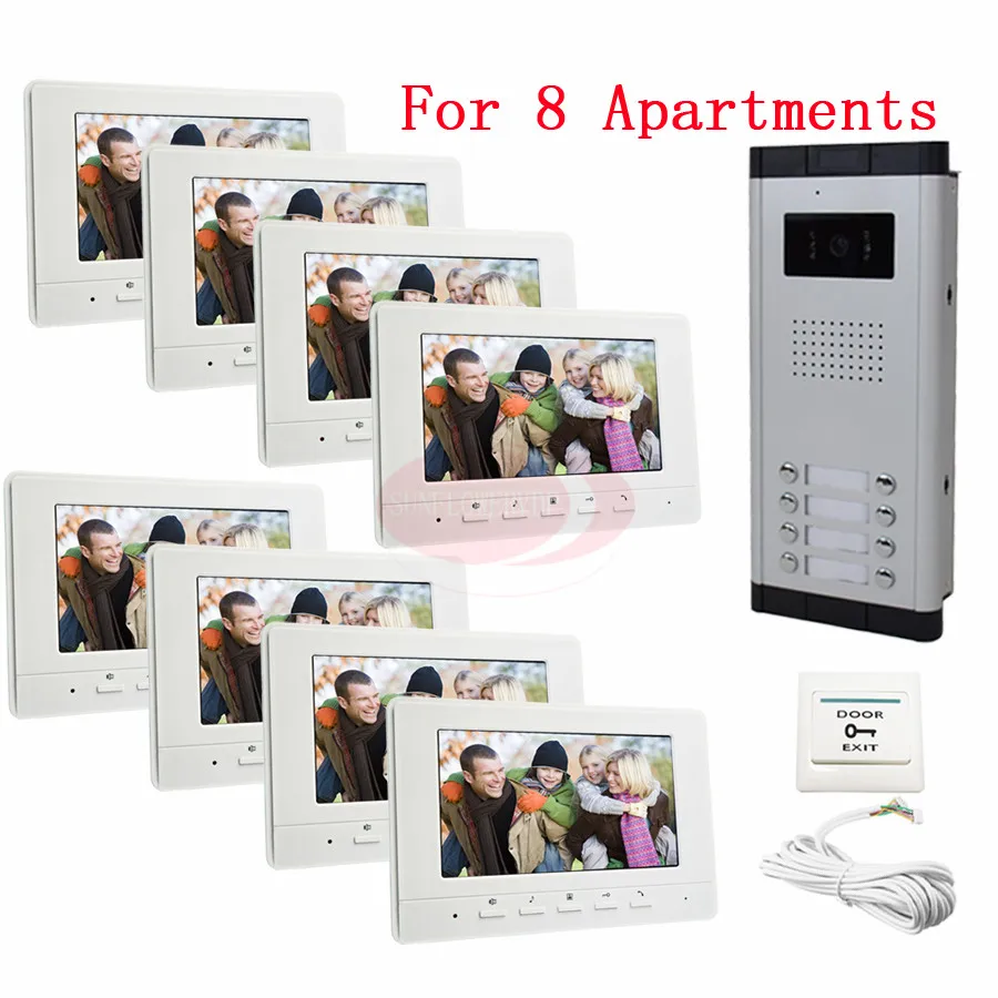 for 8 apartments home security door phone intercom for 8 apartments home security door phone intercom