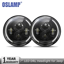 Oslamp 2 шт. " 60 Вт светодиодный головной светильник s для Jeep CJ/Wrangler JK Налобные фонарики светодиодный светильник для Land Rover Defender H4 H13 головной светильник s