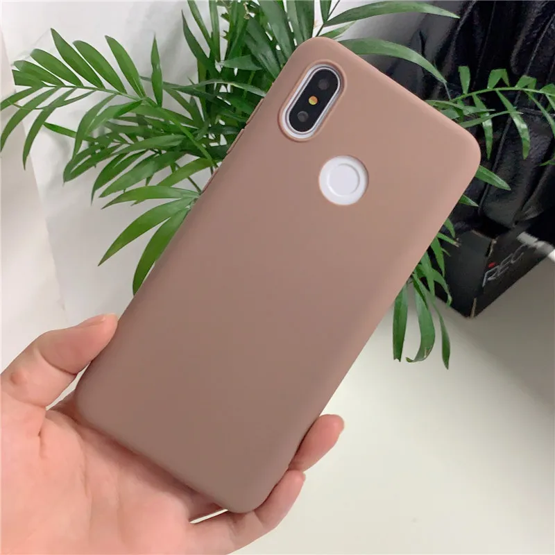 Милый силиконовый чехол для телефона для Xiaomi mi A2 lite Red mi 5 Plus 4A 5A 6A 7 7A Go K20 Примечание 5 6 7 Pro 4X4 чехол Карамельный цвет чехол Capa - Цвет: Коричневый