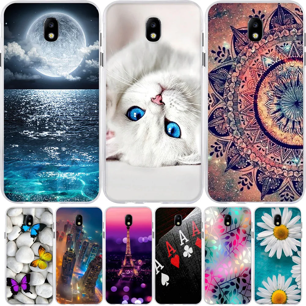 

For Samsung Galaxy J3 J5 J7 2017Case Soft Silicone TPU Back Cover 3D Pattern Cat Capa For Samsung J3 J5 J7 Pro 2017 Phone Cases