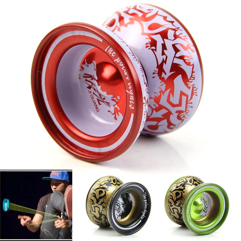 YoYo Ball Aluminum Alloy Kids Bearing String Children Professional Playing font b Toy b font