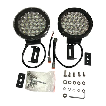 

7 Inch Round 140W LED Driving Work Lights for JK ATV Offroad Trucks Black