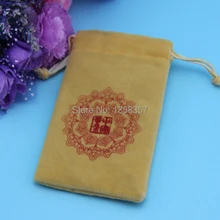 Размер заказ сделать бархатный шнурок украшения мешок для подарков ожерелье и браслет орнамент кольцо jade Ipad Air Watch чехол \ сумки оптом