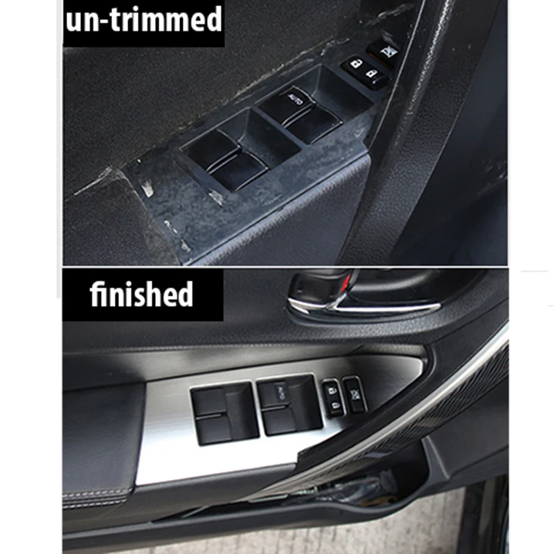 Подходит для Corolla S, LE, S PLUS Кнопка переключения окна двери автомобиля рамка Крышка панели отделка интерьера аксессуары