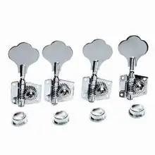 Басовые электрических Bass tuning Твист Открыть бас-гитара головы ручка квази катушки строки правый Серебряный