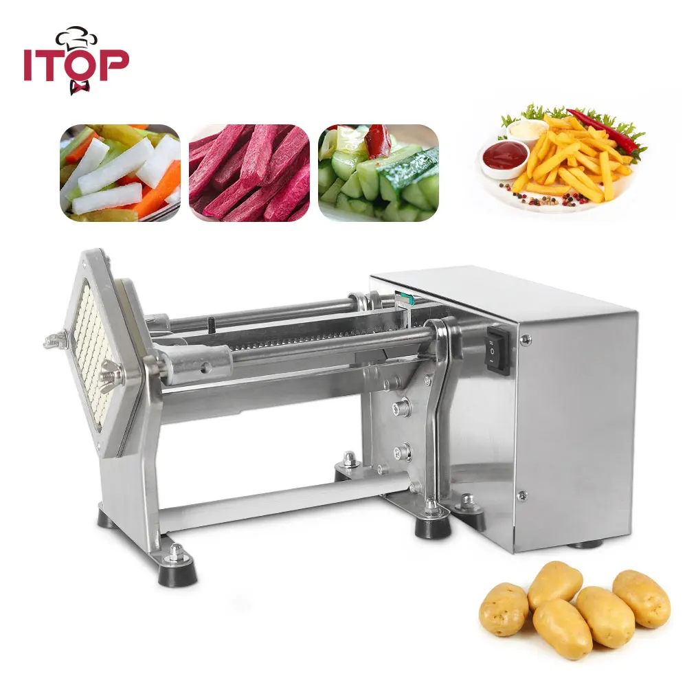 ITOP Новый электрический нож для картофеля фри Картофельная стружка моркови резки