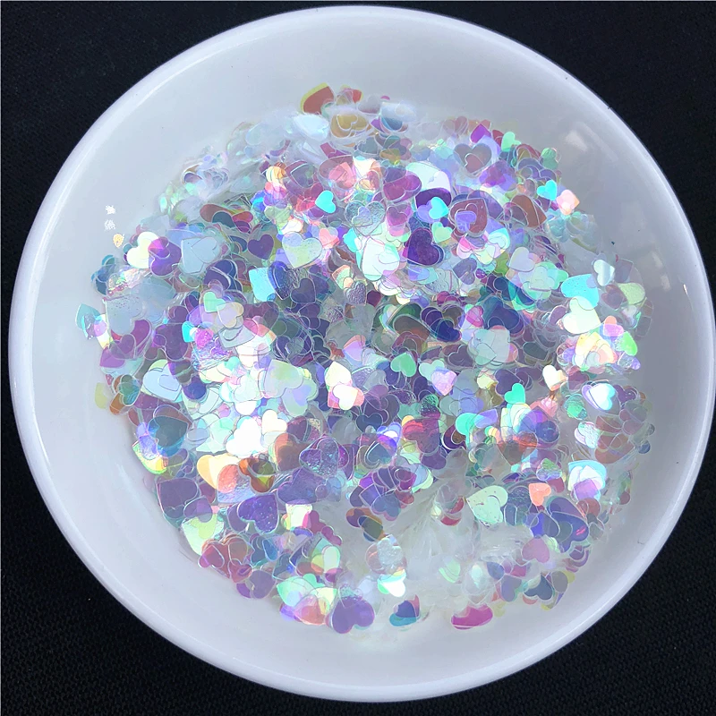 

10g/Pack Ultrathin Mix 3-5mm Heart Shape Sequins for Nail art PET Colorful Paillettes Sequin Wedding Craft Decoration confetti