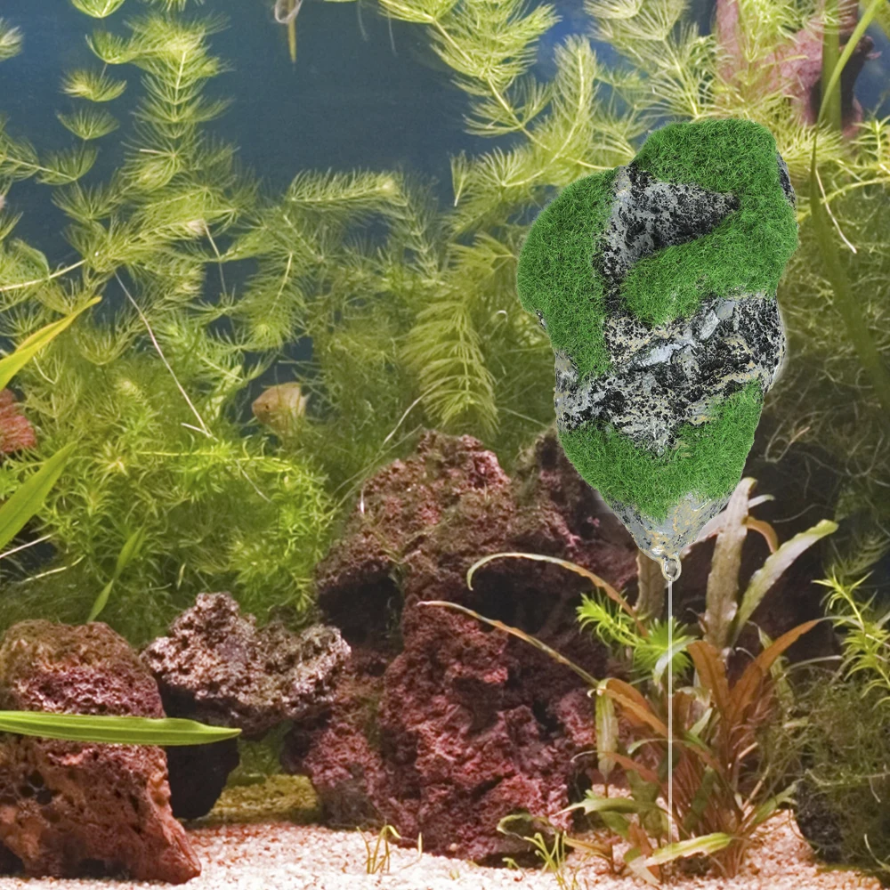 Плавающие рок приостановлено Искусственный камень аквариумный Декор Fish Tank украшения плавающая пемза Летающий скальный орнамент