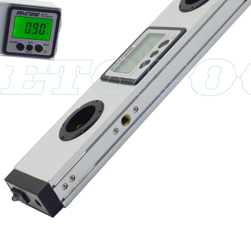 

600mm 24inch Laser Digital Level magnetic protractor LCD display digital level with Laser Beam digital spirit level inclinometer