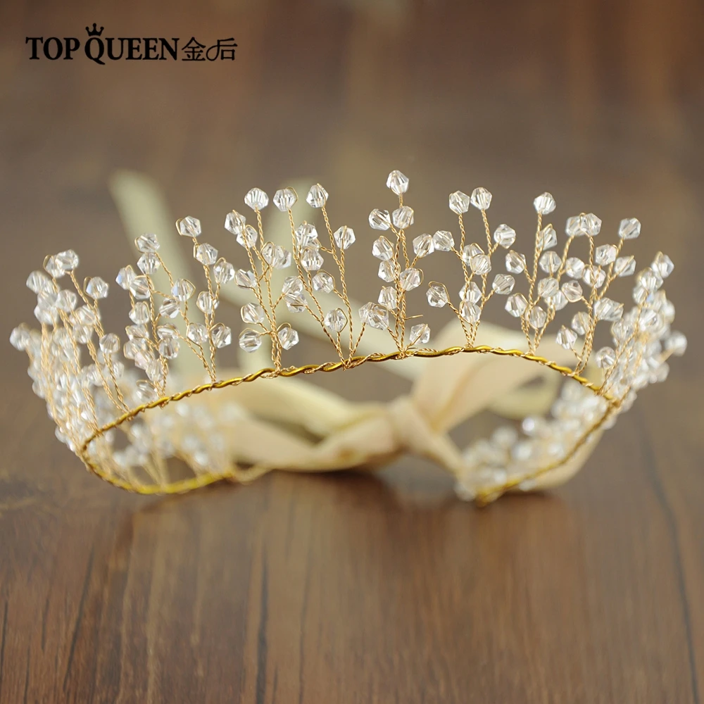 TOPQUEEN SH70 свадебный пояс-лента с золотыми и цветочными декоративные вечерние украшена тесьмой платья для женщин головной убор для женщин свадебные туфли