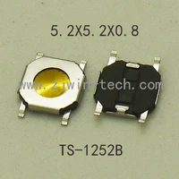30 шт. SMD 5,2X5,2X0,8 мм Такт кнопочный телефон экран кнопочный переключатель включатель супер крошечная тактовая микрокнопка Мгновенный переключатель кнопка - изображение