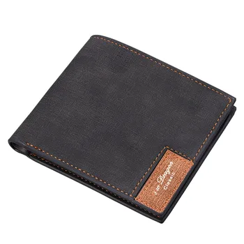 

Men Vintage Wallet PU Leather Business Simple Style Coin and Cards Holder Billetera Hombre Cuero Genuino