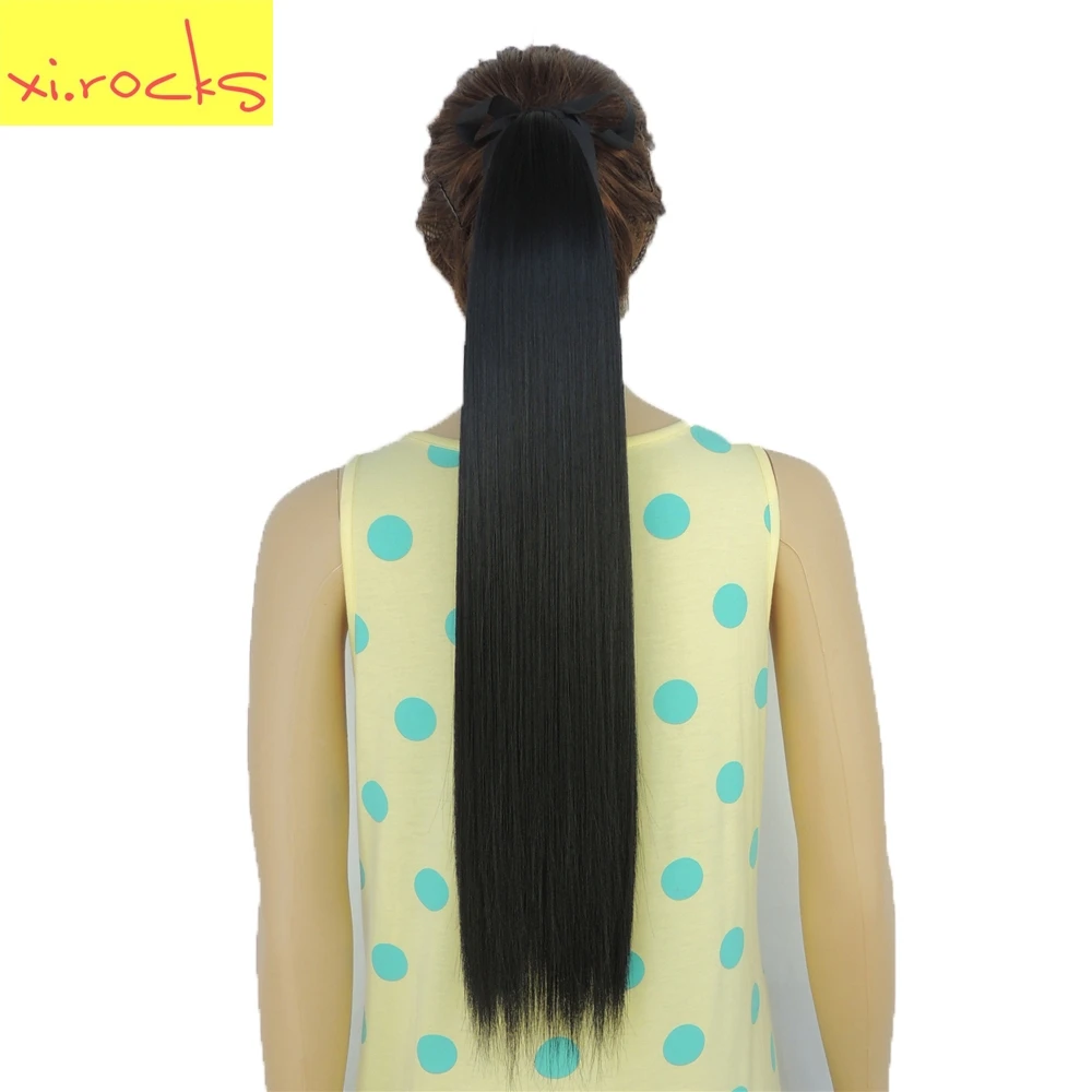 Xi.rocks Straight Hair Ponytails 25Colors Synthetic Ponytail Extension