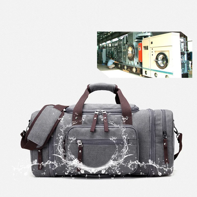 Bolsa de deporte de viaje para hombre de gran capacidad para llevar equipaje de mano, bolsas de lona de viaje, bolsas de viaje, bolsas de gimnasio de fin de semana grandes para hombres - 2