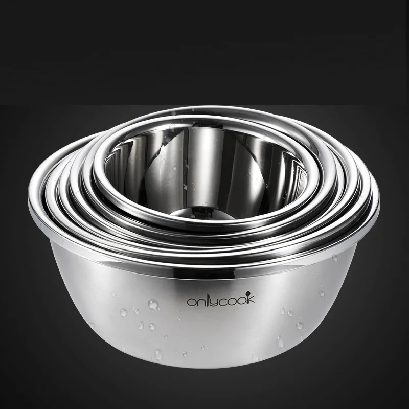 

1Pcs Bowl Double-Layer Anti-scalding Insulation Deepen SUS 304 Stainless Steel Modern Fashion Eco-Friendly Beautiful Househould