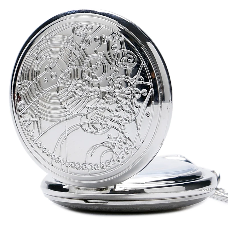 Vintage Dr. Who Theme Pocket Watch Set With Gift Box Men Women Stylish Gift Set Dotor Who Antique Pendant Chain Quartz Watches1 (7)