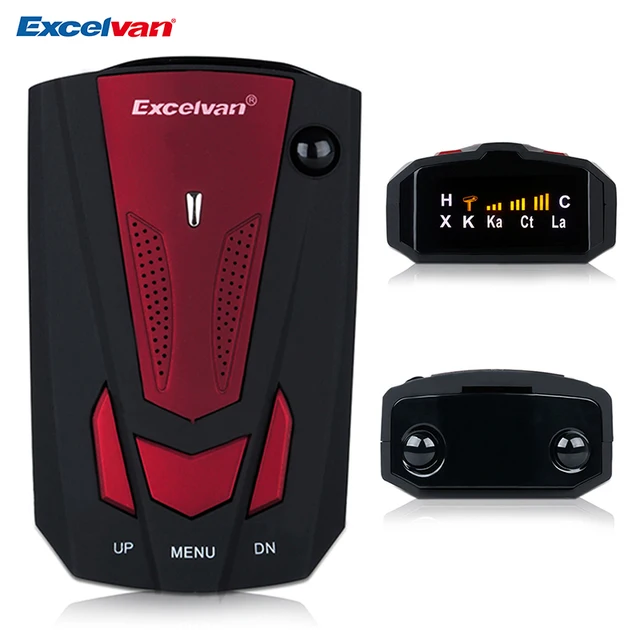 Excelvan 360 Degree V7 Car Radar Detector Anti Police Full 16LED Band