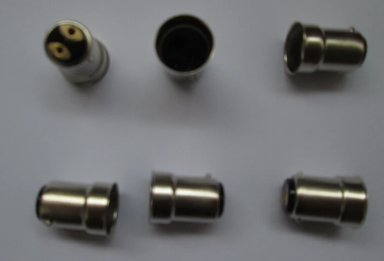Brass B15D Lamp Bases Socket For Auto Light Bulb 24*17mmin Lamp Bases