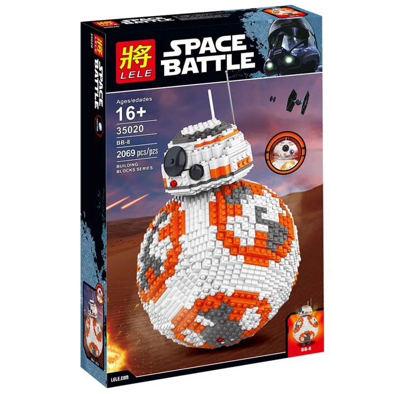 

2069PCS LELE MOC Star Wars 35020 Ultimate Collector BB8 Robot Model Building Kits Blocks Bricks Legoesings Toy Children story