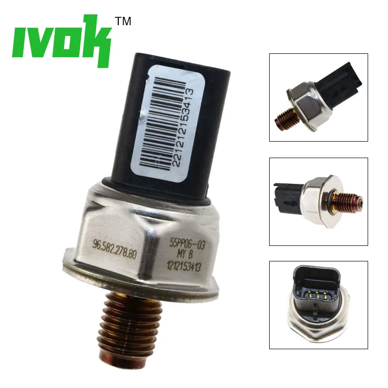 

Original Fuel Rail Pressure Sensor 55PP06-03 For Peugeot 107 206 207 307 308 407 Partner 1.4 1.6 Hdi