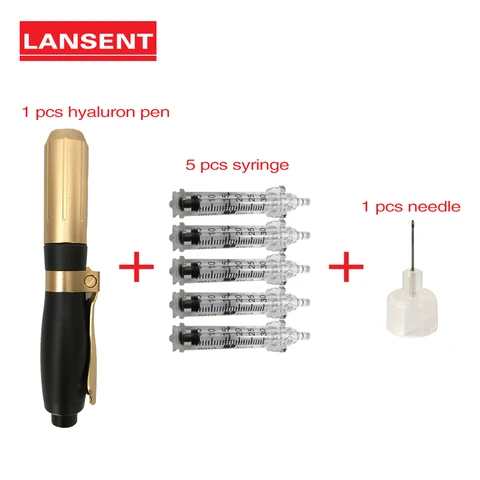 Cuidados com a Pele Hialurônico para Anti-rugas Hyaluron Conjunto Caneta Livre Personaliza Logotipo Caneta Seringa Converter Ferramentas Soro Mesoterapia Arma