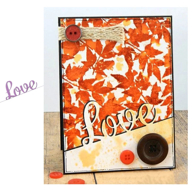 

Words Love Metal Cutting Dies for Scrapbooking Paper Craft Embossing Die Card Making Stencils New 2019 Valentine