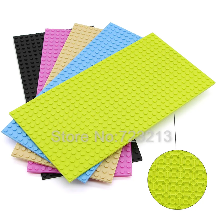 32*16 точек одиночные 12*25 см двухсторонние опорные плиты MOC Базовые части город SWAT