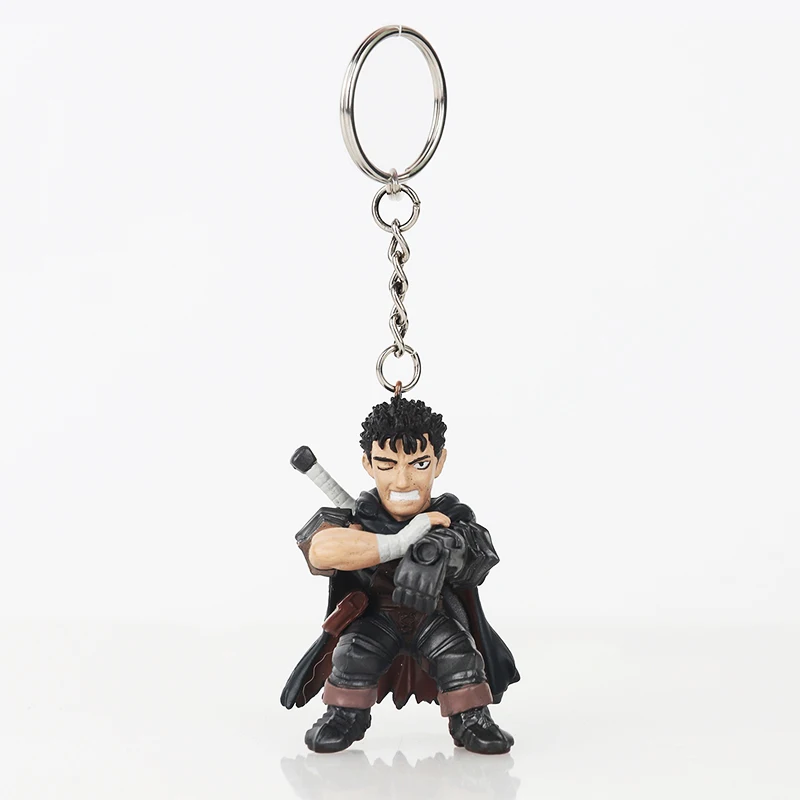 

1997 Berserk Guts Keychains For Handbag Key Chains For Backpack Berserk Guts Model Kit Band of the Hawk Cosplay Accessories