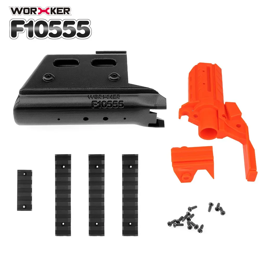 

No.115 G362.0 3D Printing Modularized Short Type Front Tube Kit +Decorative Cap +50CM Plastic Threaded Pipe for Nerf Accessory