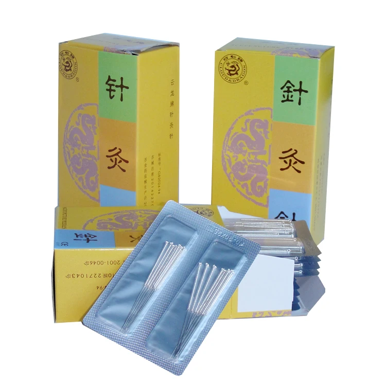 

200pcs Yunlong traditional silver handle acupuncture needles reusable aluminum packing massage needle 0.25/30/35/40mm