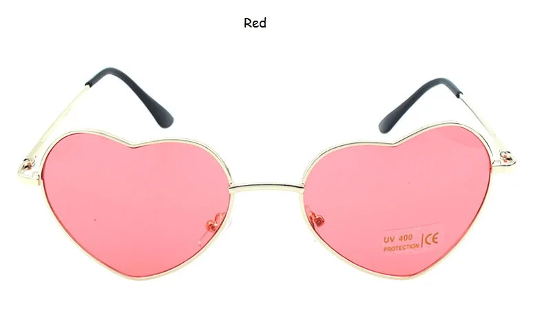 Ladies Heart Shaped Sunglasses metal Women Brand Designer Fashion Rimless LOVE Clear Ocean Lenses Sun Glasses Oculos UV400