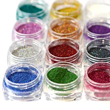 1 шт голографический лазер ультра тонкий блеск для ногтей порошок пыль хром серебро Блестящий DIY пигмент для ногтей украшения SAJX01-17