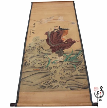 

Collection of calligraphy and painting Chinese painting painting Chudo Penglai fairyland map